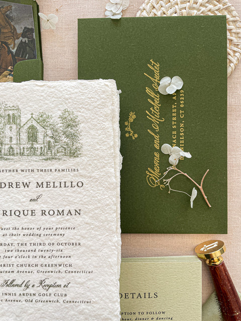 Hand-Illustrated Line Fine-Art Venues & Scenery