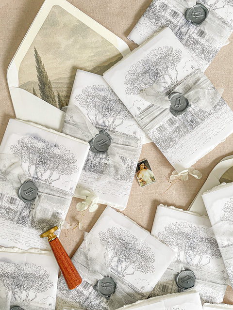 Hand-Illustrated Line Fine-Art Venues & Scenery