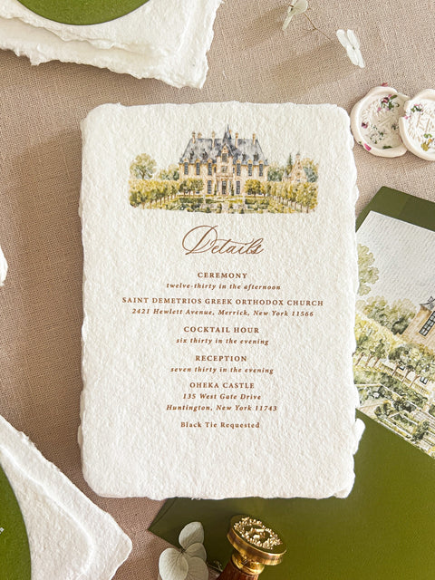 Hand-Illustrated Watercolor Venues & Scenery