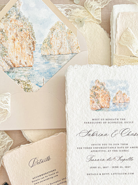 Hand-Illustrated Watercolor Venues & Scenery