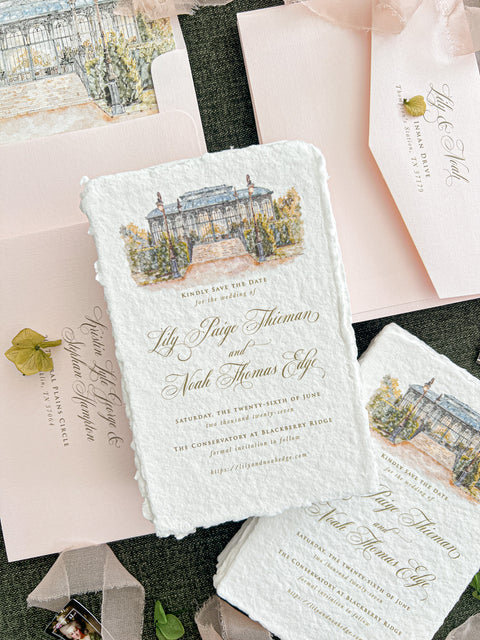 Hand-Illustrated Watercolor Venues & Scenery