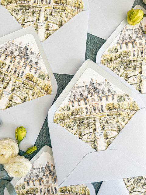 Hand-Illustrated Watercolor Venues & Scenery