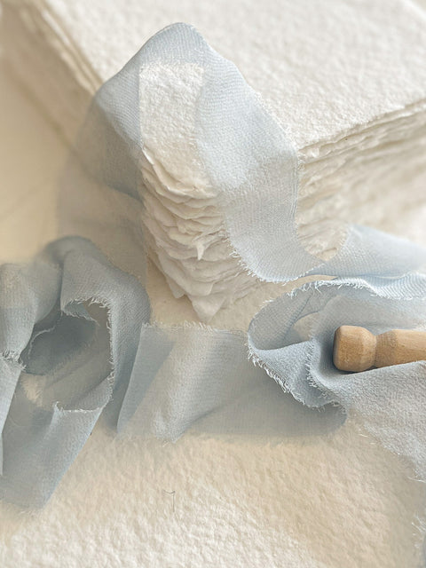 Silk Matte Ribbons Blue