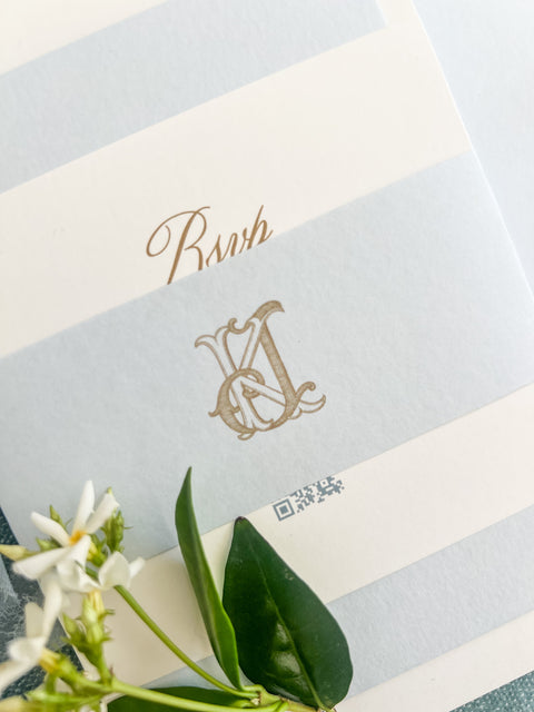 Hand-Illustrated Watercolor or Line Fine Art Monograms