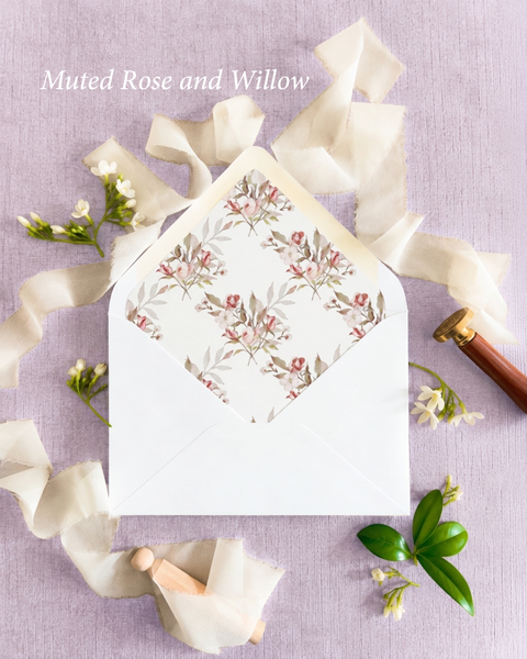 Envelope Liners Watercolor Patterns