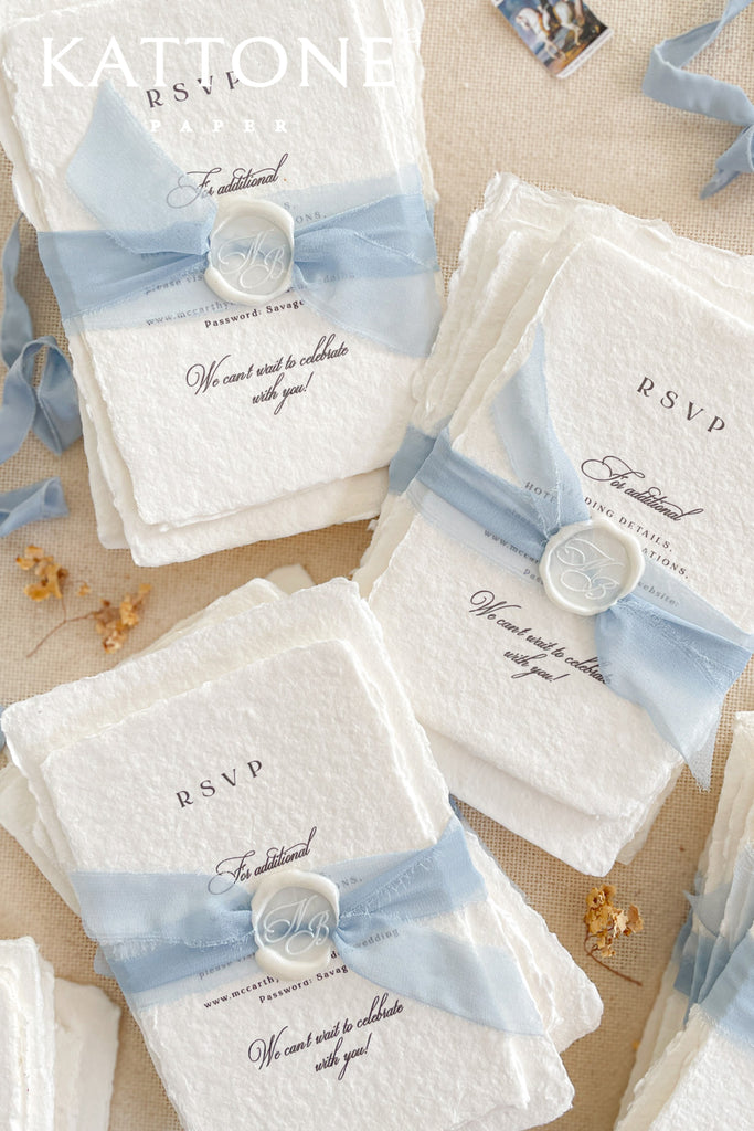 Bambina Handmade Paper Wedding Invitation Sets