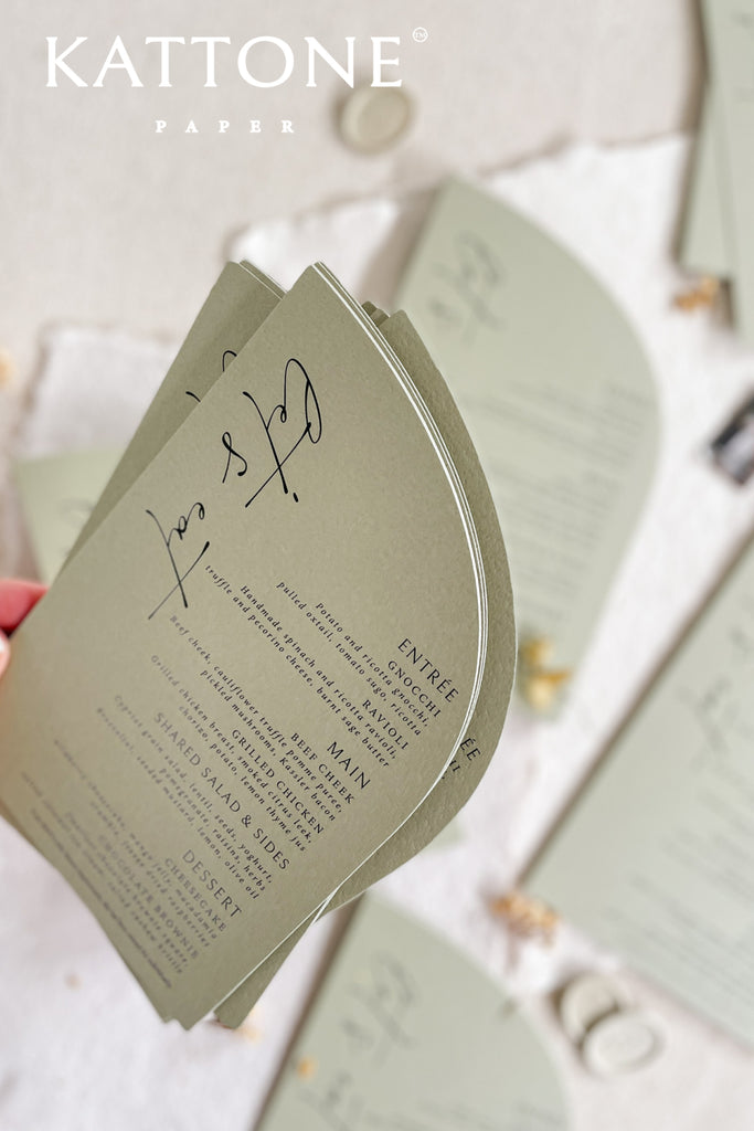 Venette Arched Wedding Menus