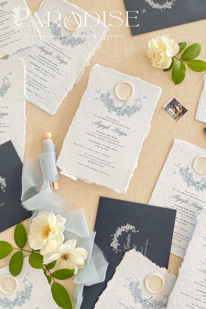 Lindy Handmade Bridal Shower Invitations