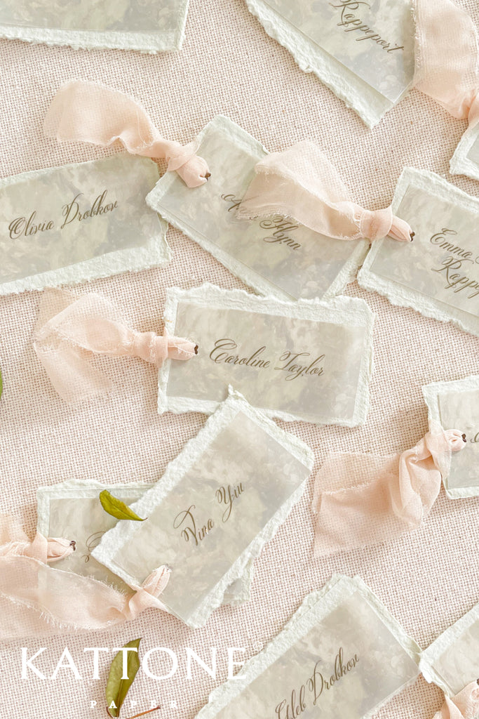 Stassi Handmade Paper Place Cards