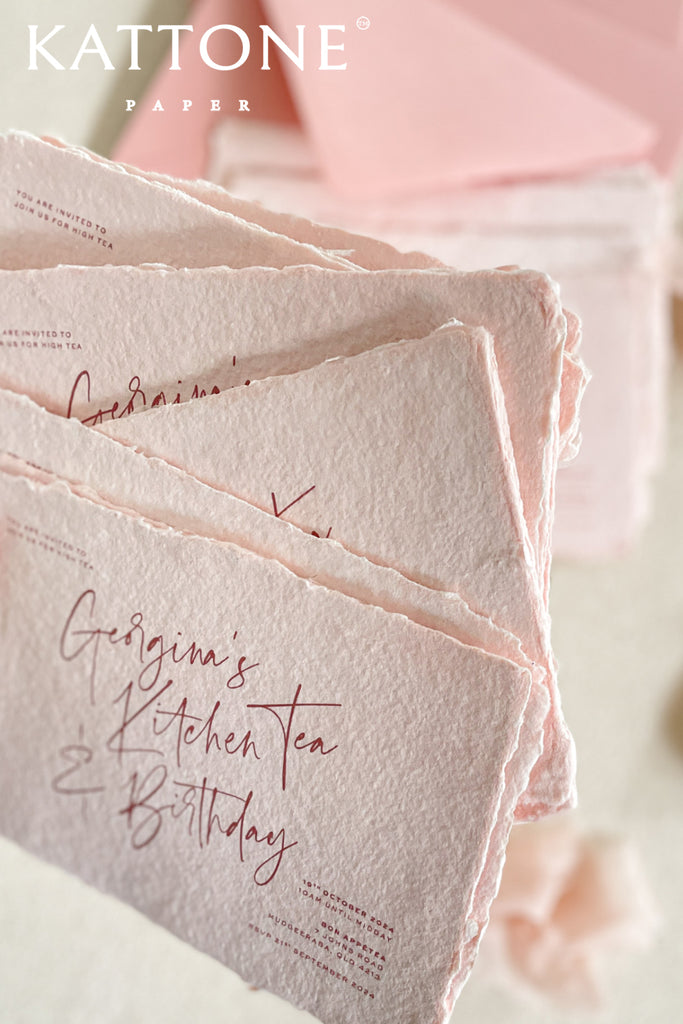 Serena Handmade Bridal Shower Invitations