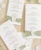 Elevate your reception with our luxury wedding menus, featuring velvet ribbon detailing and elegant wax seals. Crafted on premium textured cardstock with refined typography, these menus exude timeless sophistication and charm. Perfect for romantic, fine-art, and garden weddings, each piece adds an artisanal touch to your tablescape - where design meets elegance.