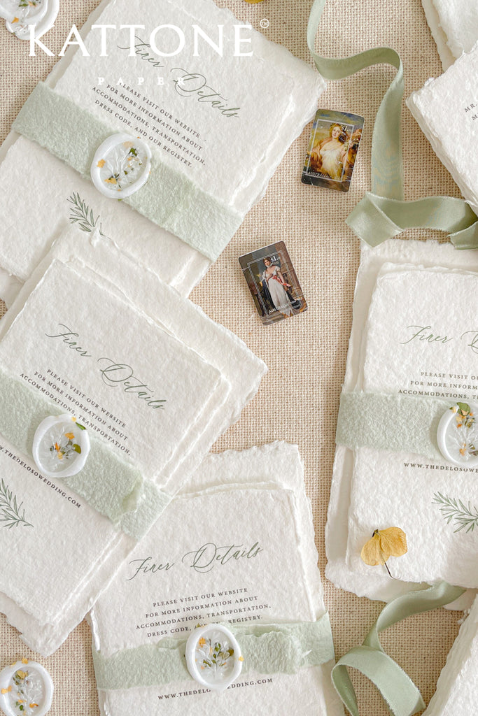 Nella Handmade Paper Wedding Invitation Sets