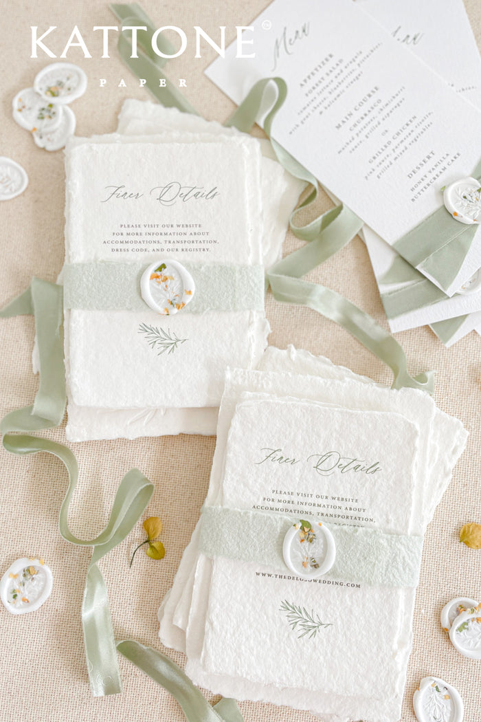 Nella Handmade Paper Wedding Invitation Sets