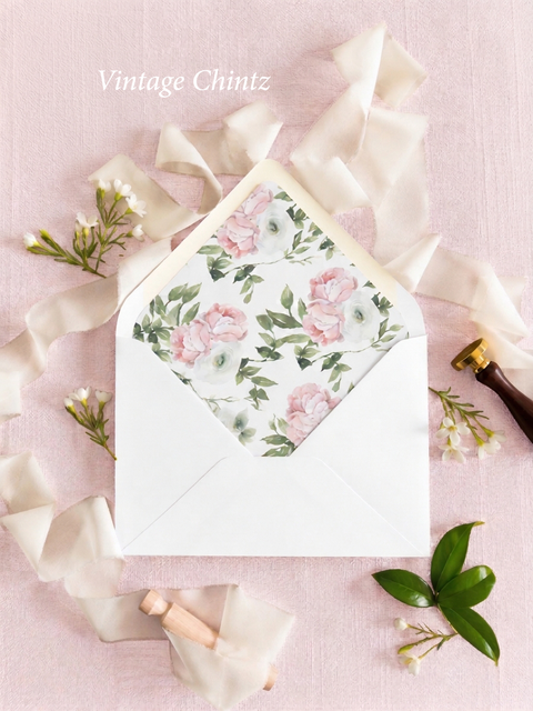 Envelope Liners Watercolor Patterns