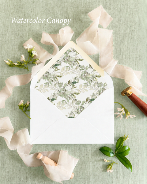 Envelope Liners Watercolor Patterns