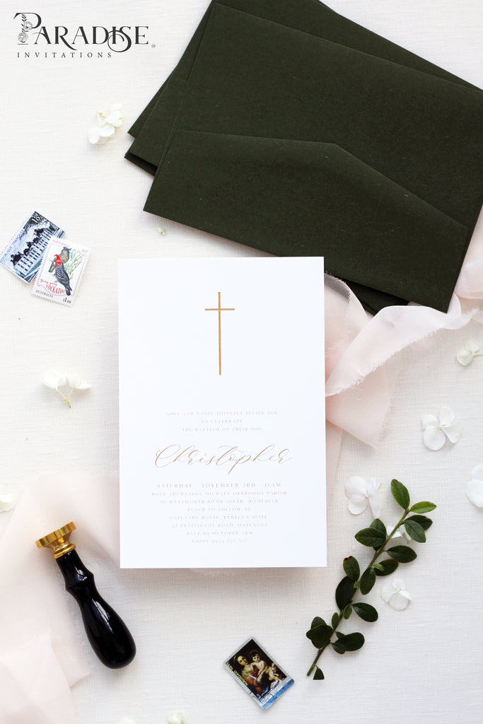 Mallory Elegant Christian Invitation