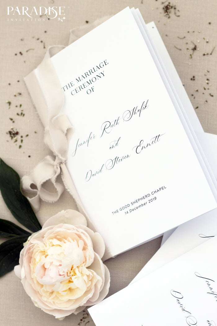 Royale Elegant Wedding Program