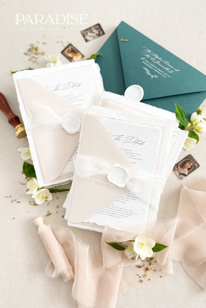 Trinity Handmade Paper Wedding Invitation Sets