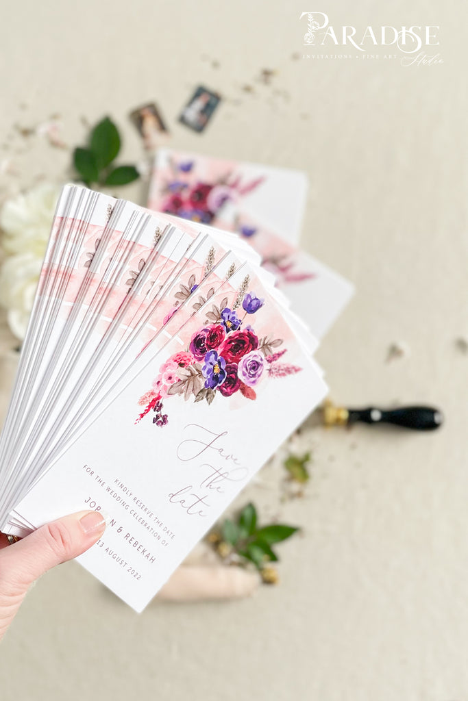 Adalee Marsala Save the Date Cards