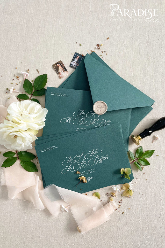 Emerald Envelopes White Ink Printing