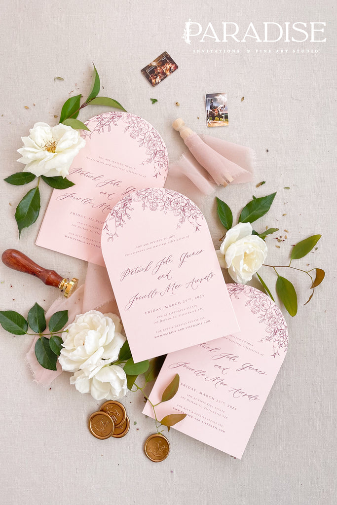 Aaliyah Arch Wedding Invitation Sets