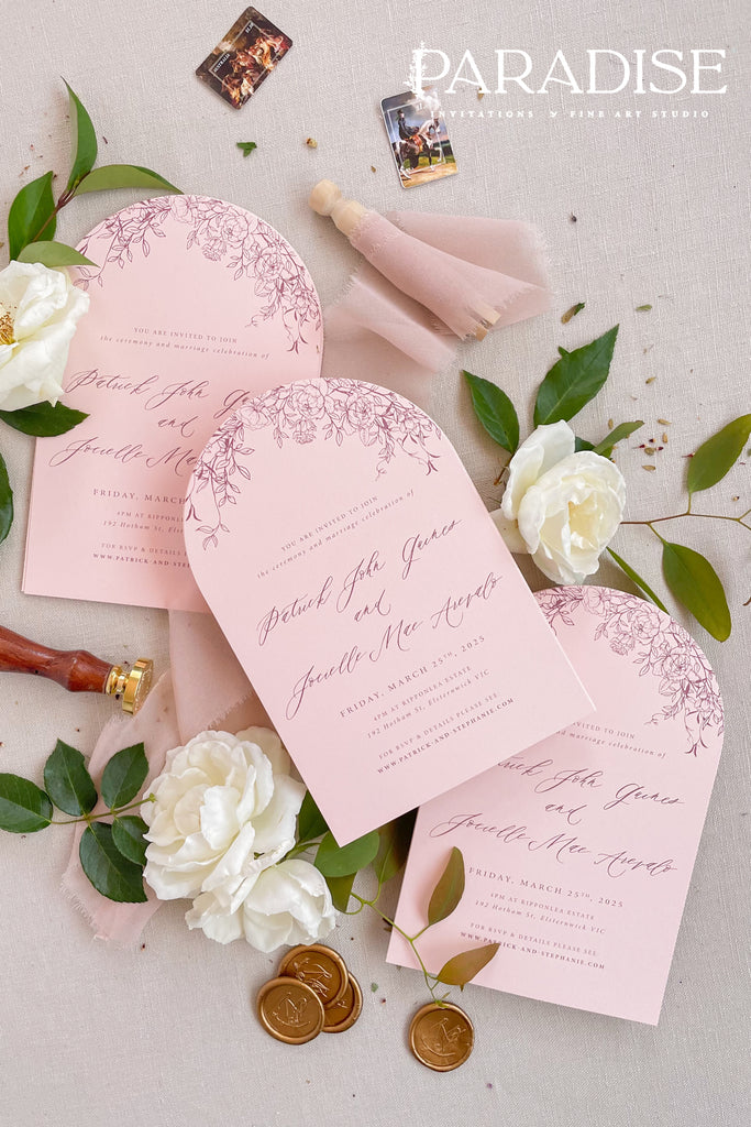 Aaliyah Arch Wedding Invitation Sets