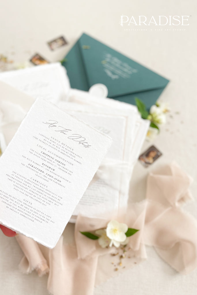 Trinity Handmade Paper Wedding Invitation Sets