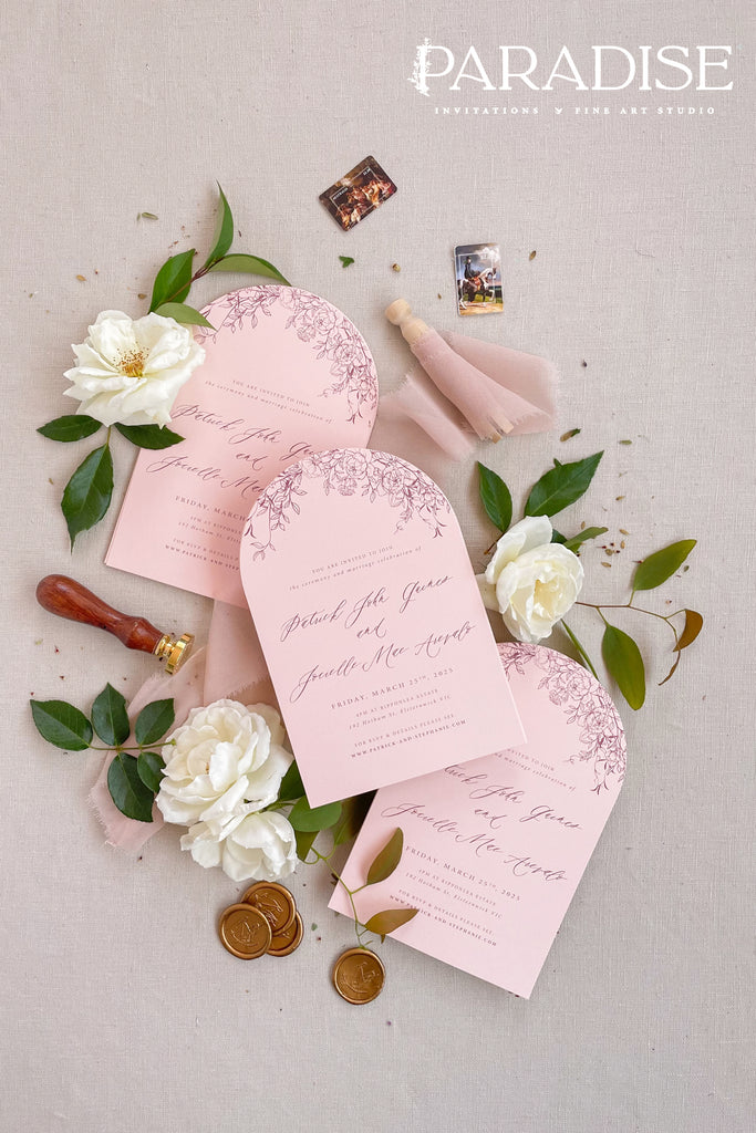 Aaliyah Arch Wedding Invitation Sets