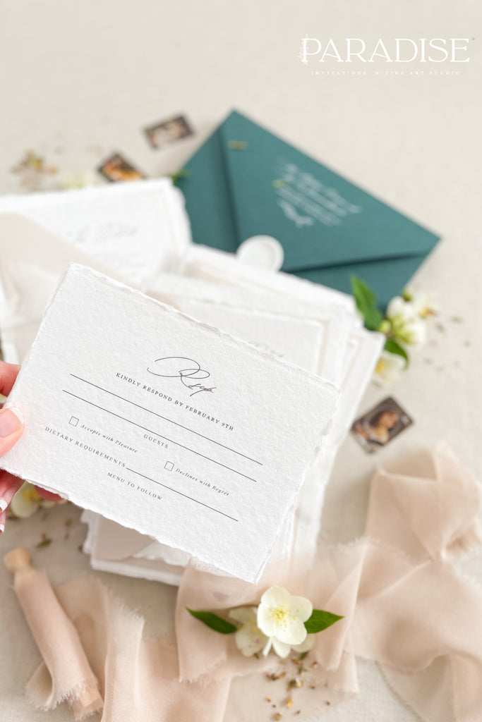 Trinity Handmade Paper Wedding Invitation Sets