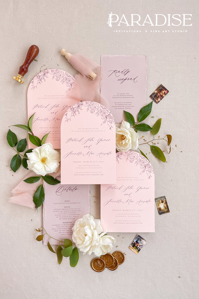 Aaliyah Arch Wedding Invitation Sets