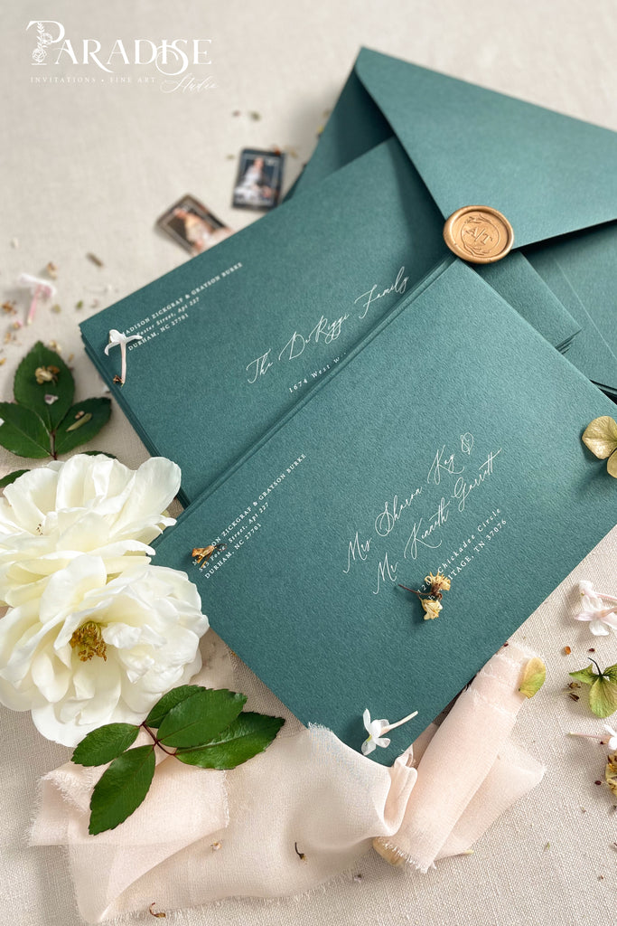 Emerald Envelopes White Ink Printing