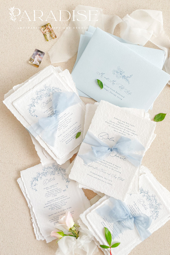 Anne Handmade Paper Wedding Invitation Sets