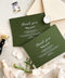 Gracefully express your appreciation with these timeless thank you cards, designed to complement refined wedding stationery and elevated celebrations. Printed on rich, deep-green cardstock with soft white lettering, each card blends classic elegance with a modern, editorial feel. Perfect for weddings, intimate gatherings, and thoughtful correspondence, these thank you cards offer a polished way to leave a lasting impression long after the celebration ends.