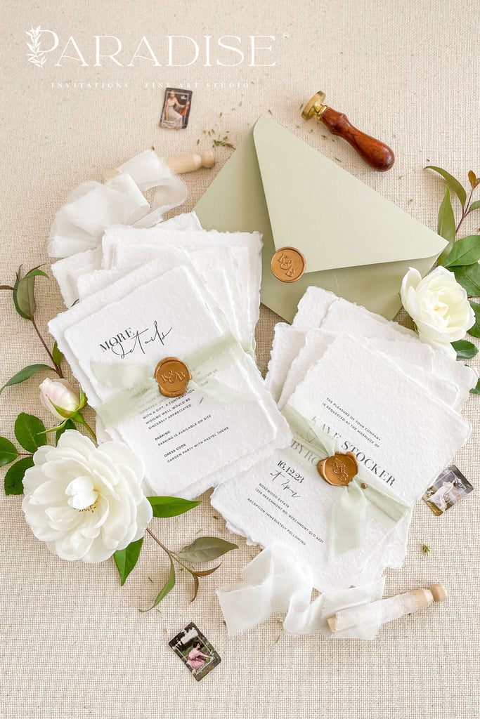 Francena Handmade Paper Wedding Invitation Sets