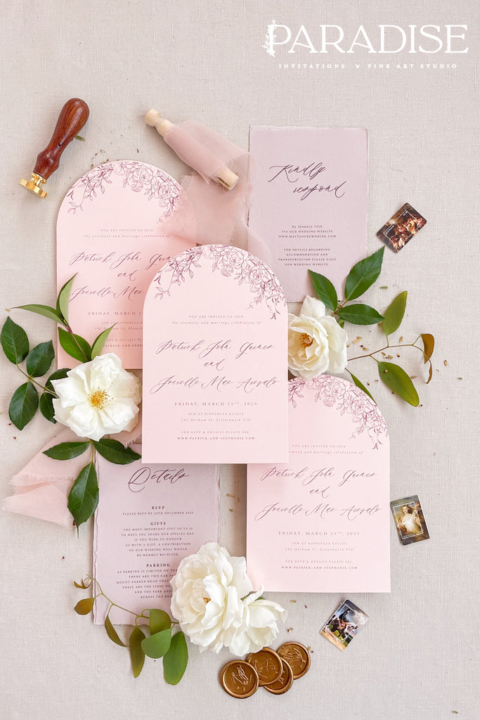 Aaliyah Arch Wedding Invitation Sets