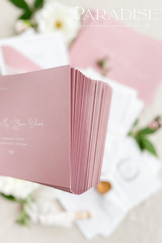 Wild Rose Envelopes and White Ink Printing