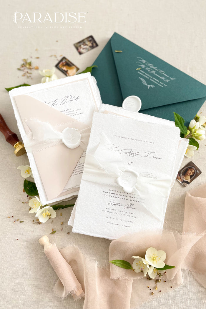 Trinity Handmade Paper Wedding Invitation Sets