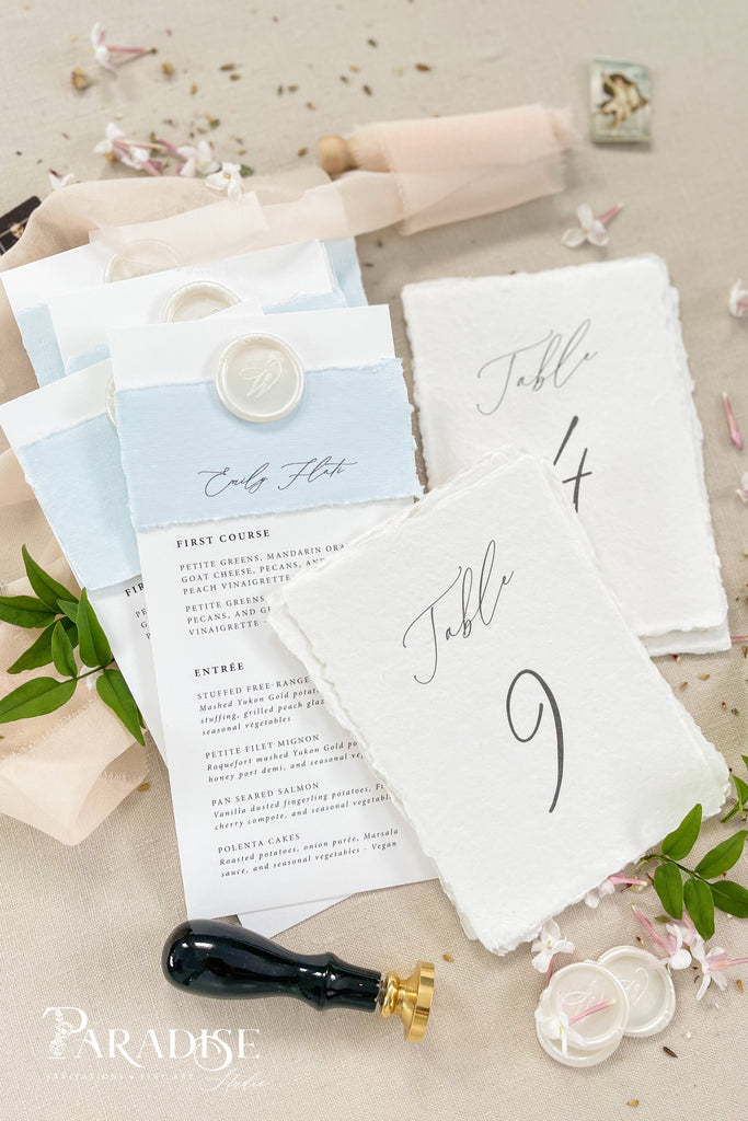 Maeve Handmade Paper Table Numbers