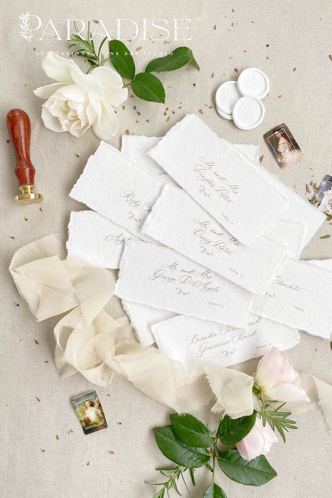 Garcelle Handmade Paper Place Cards