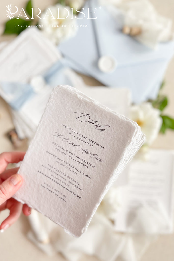 Allyson Handmade Paper Wedding Invitation Sets