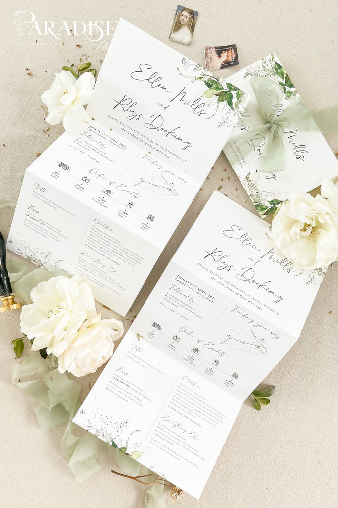 Bernadene Concertina Wedding Invitations