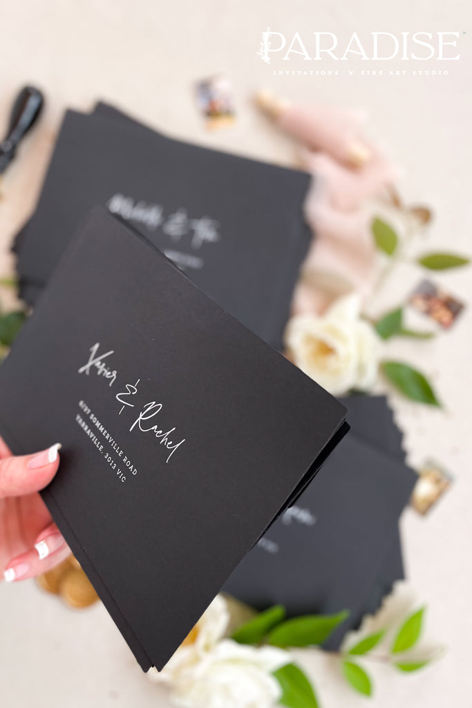 Black Envelopes and White Ink Printing