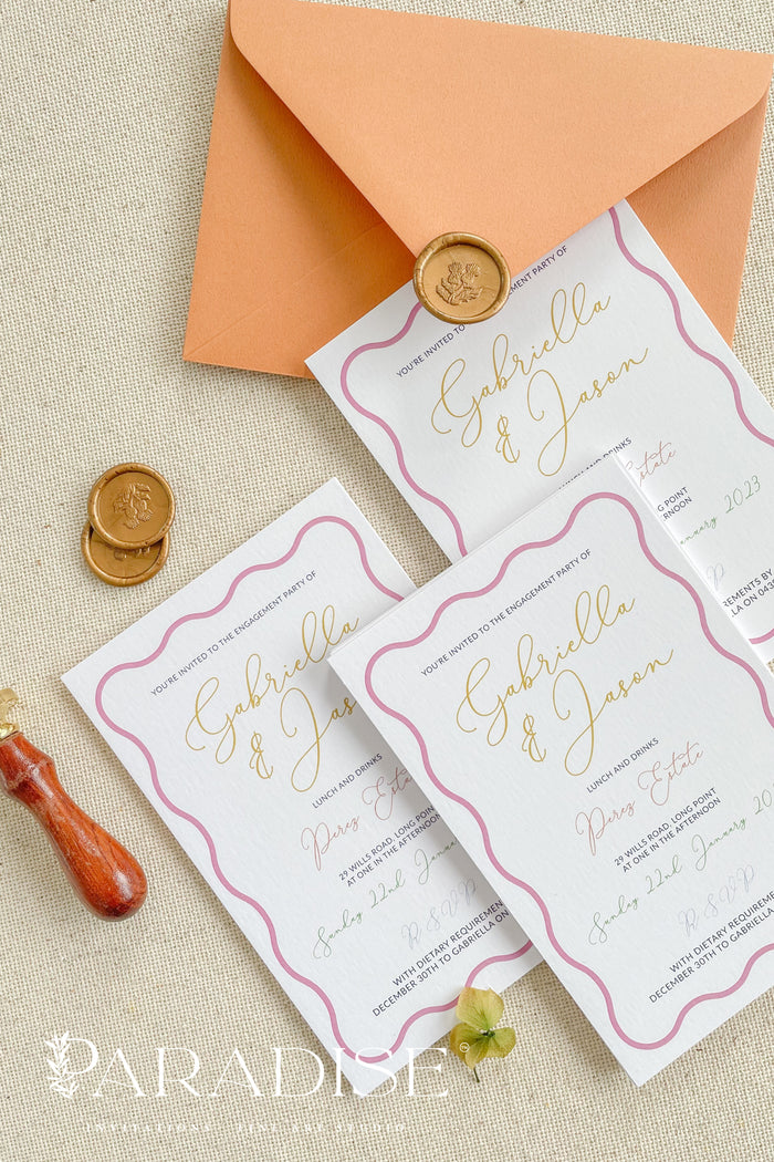 Aiglentina Boho Engagement Invitation