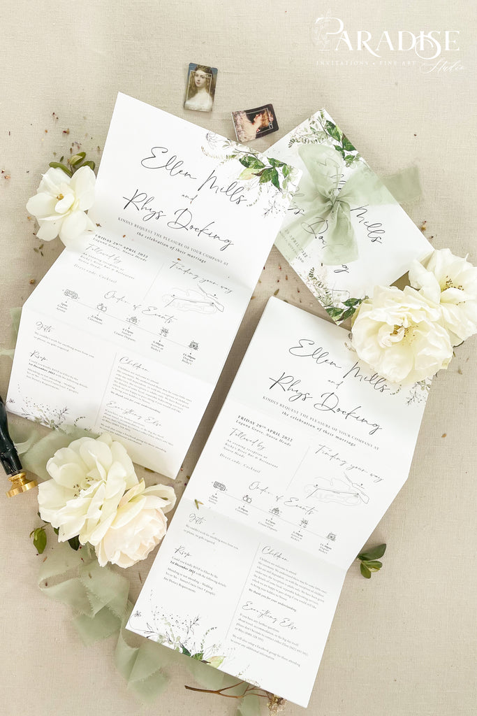 Bernadene Concertina Wedding Invitations