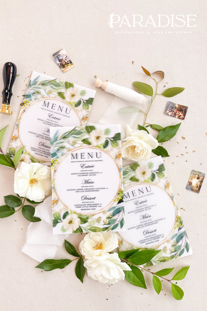 Catalina Vellum Wedding Menus