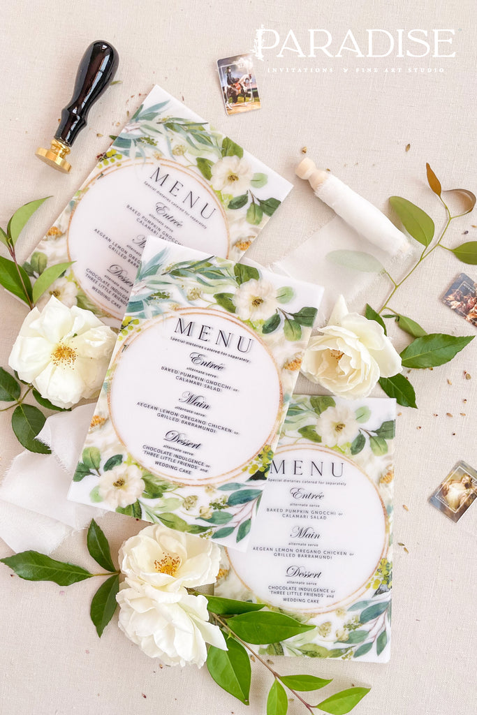 Catalina Vellum Wedding Menus