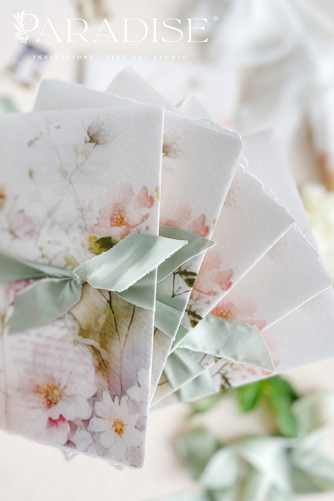 Chanell Handmade Paper Wedding Invitation Sets