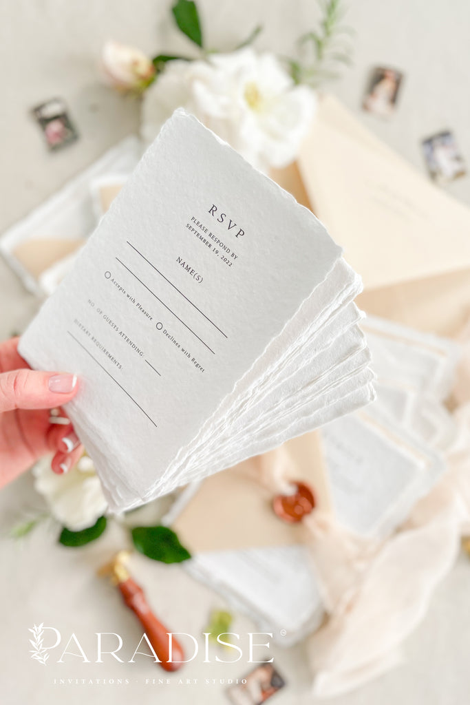 Chantay Handmade Paper Wedding Invitation Sets