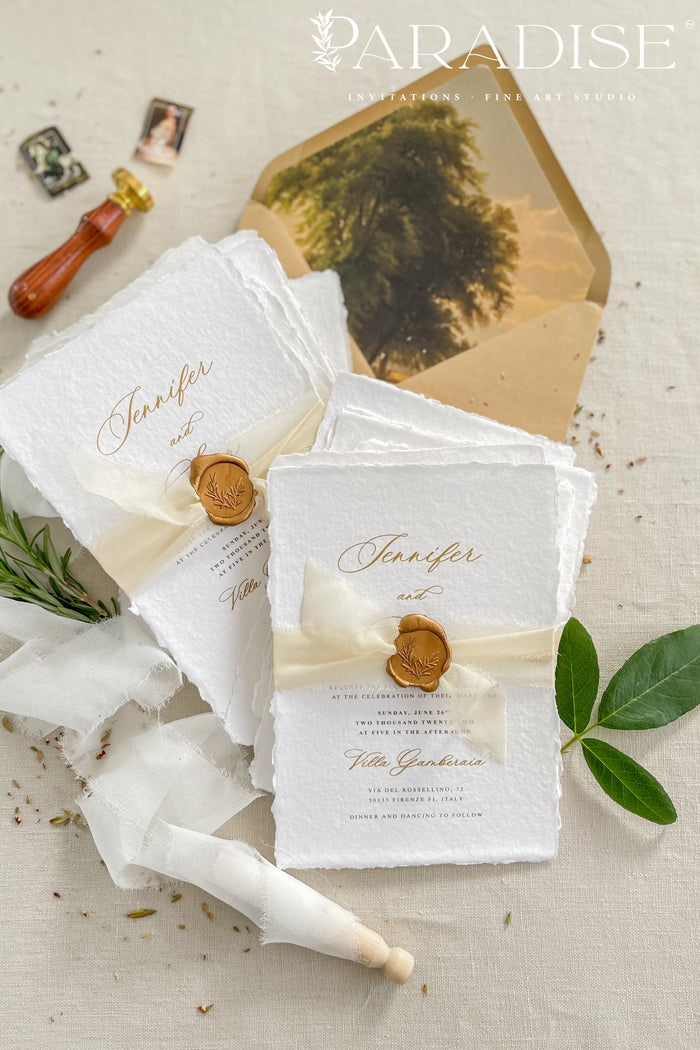 Irie Handmade Paper Wedding Invitation Sets