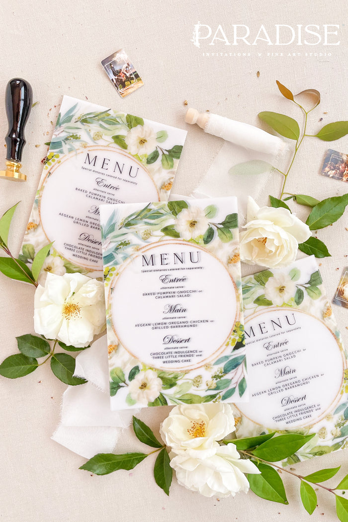 Catalina Vellum Wedding Menus